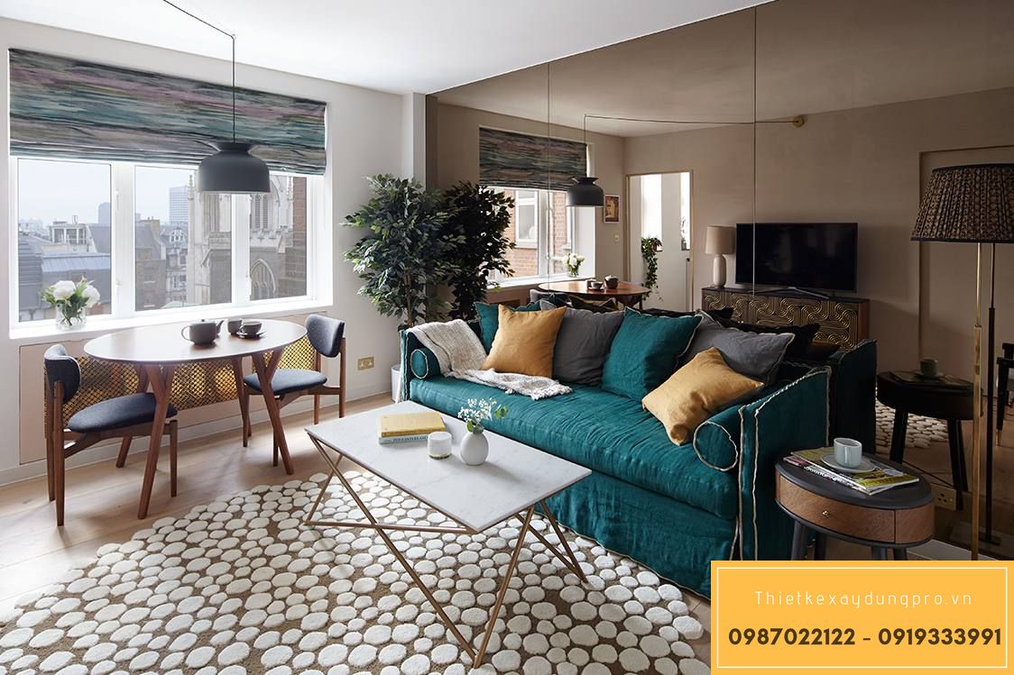 thiet-ke-phong-khach-30m2_13 Kiểu cổ điển cho không gian sang trọng