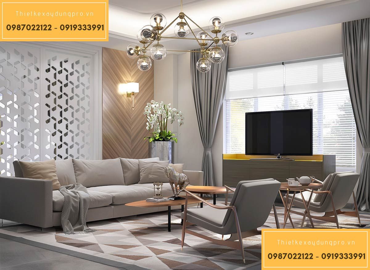 thiet-ke-phong-khach-30m2_20 Không gian mở giúp không gian thông thoáng hơn