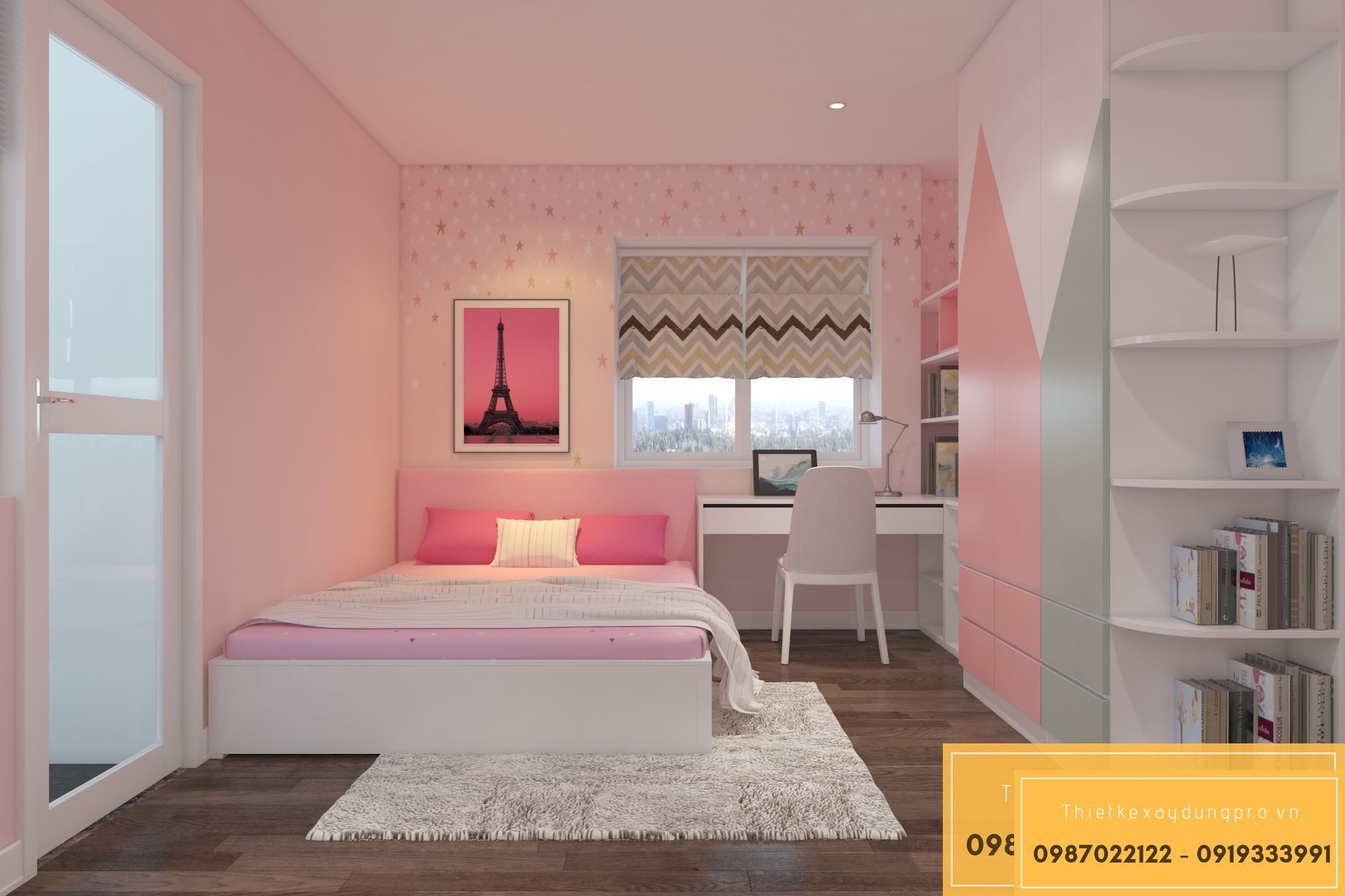 thiet-ke-phong-ngu-15m2_3 Nội thất phòng ngủ 15m2
