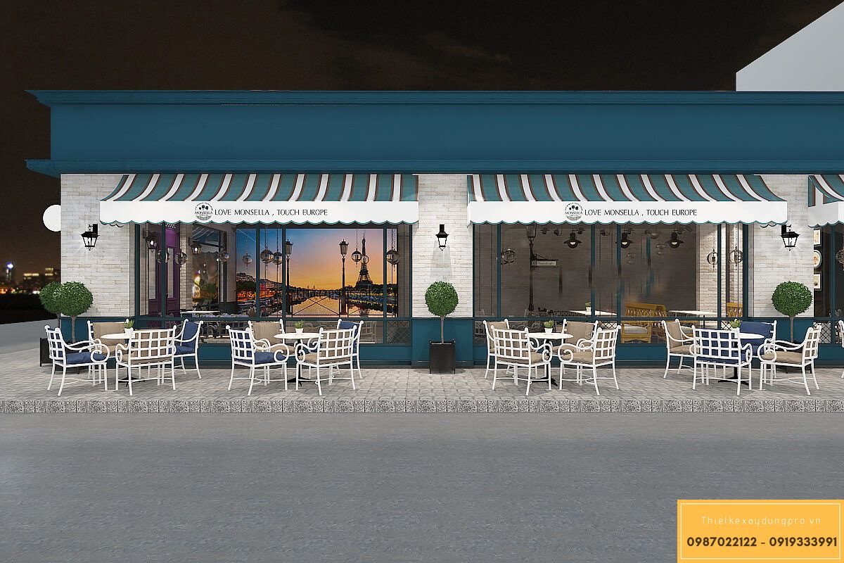 thiet-ke-quan-cafe-200m21-7 thiết kế quán cafe 200m2