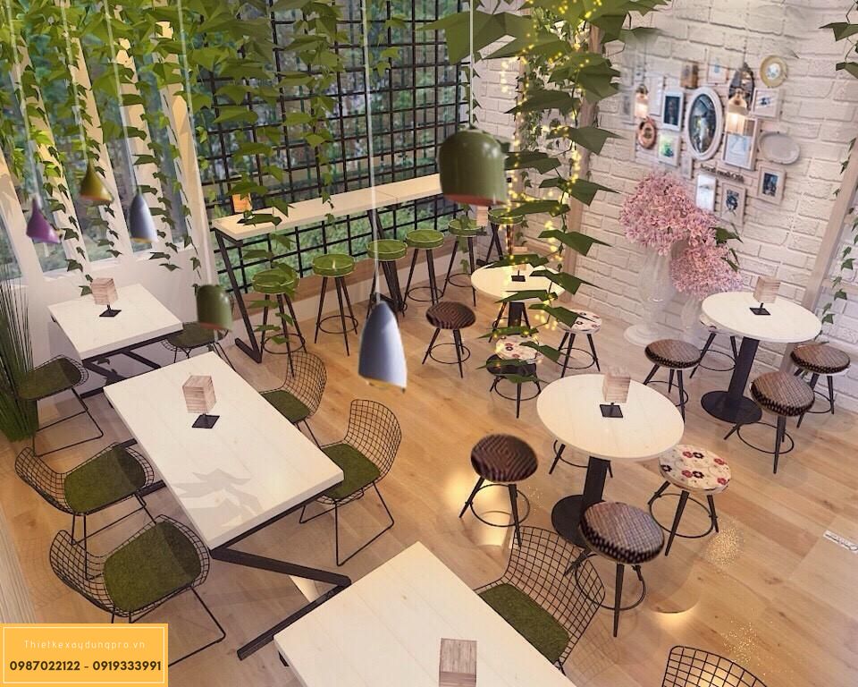 thiet-ke-quan-cafe-70m2-3 Mẫu thiết kế quán cafe 50m2