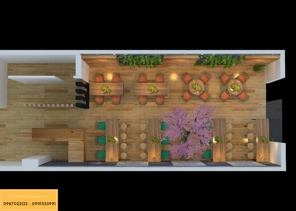 thiet-ke-quan-cafe-70m2_1-3 Mẫu thiết kế quán cafe 50m2