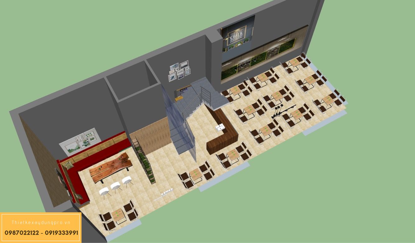 thiet-ke-quan-cafe-70m2_1-4 Mẫu thiết kế quán cafe 50m2