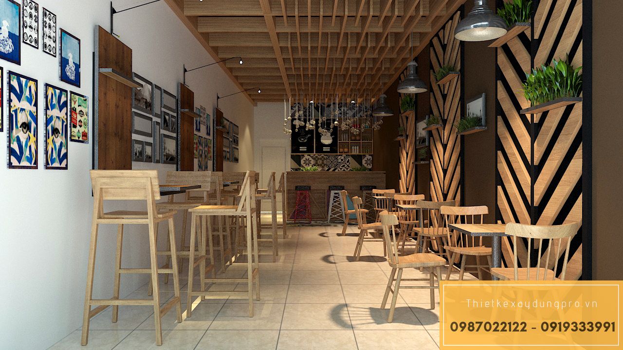 Thiết kế quán cafe tại Phú Thọ