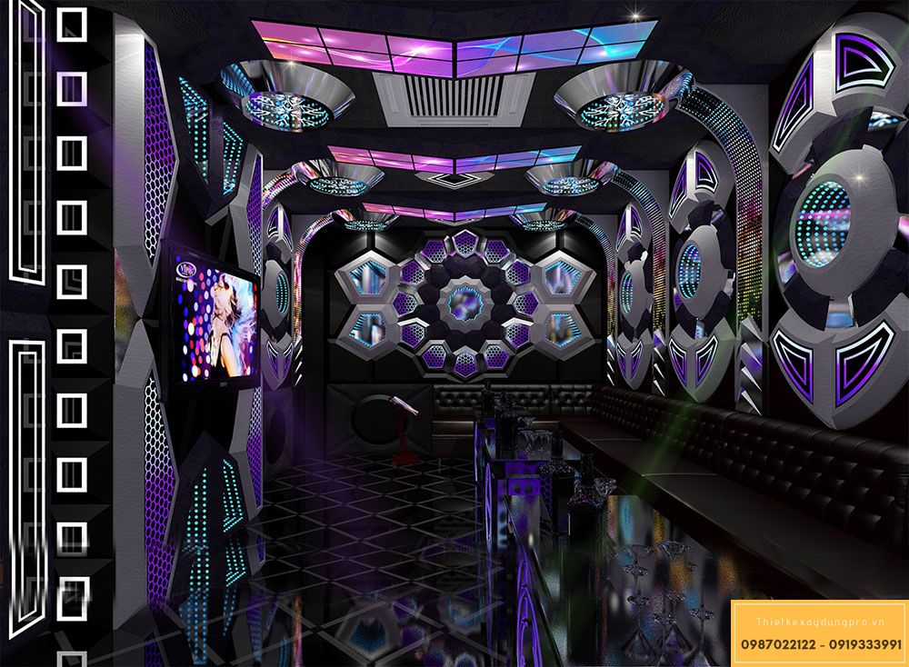 thiet-ke-quan-karaoke-hien-dai1-1 giá thiết kế thi công phòng karaoke