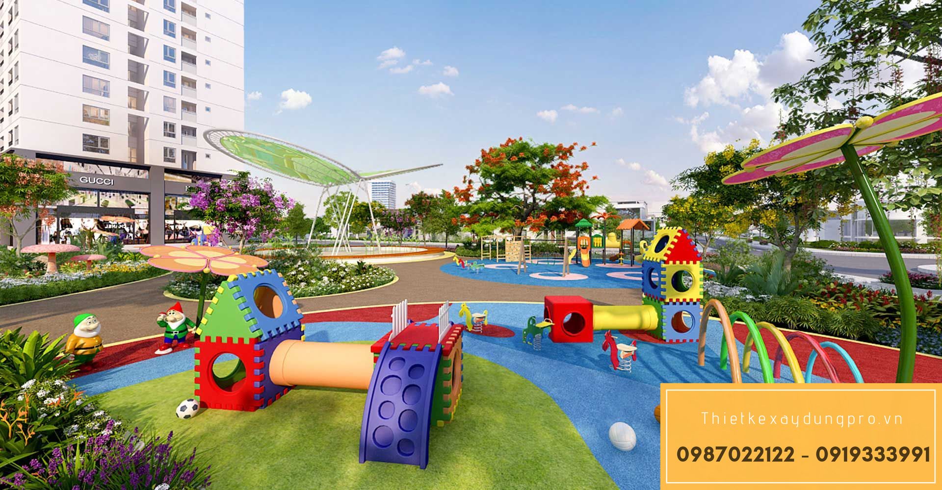 Thiết kế khu vui chơi trẻ em tại Phú Thọ