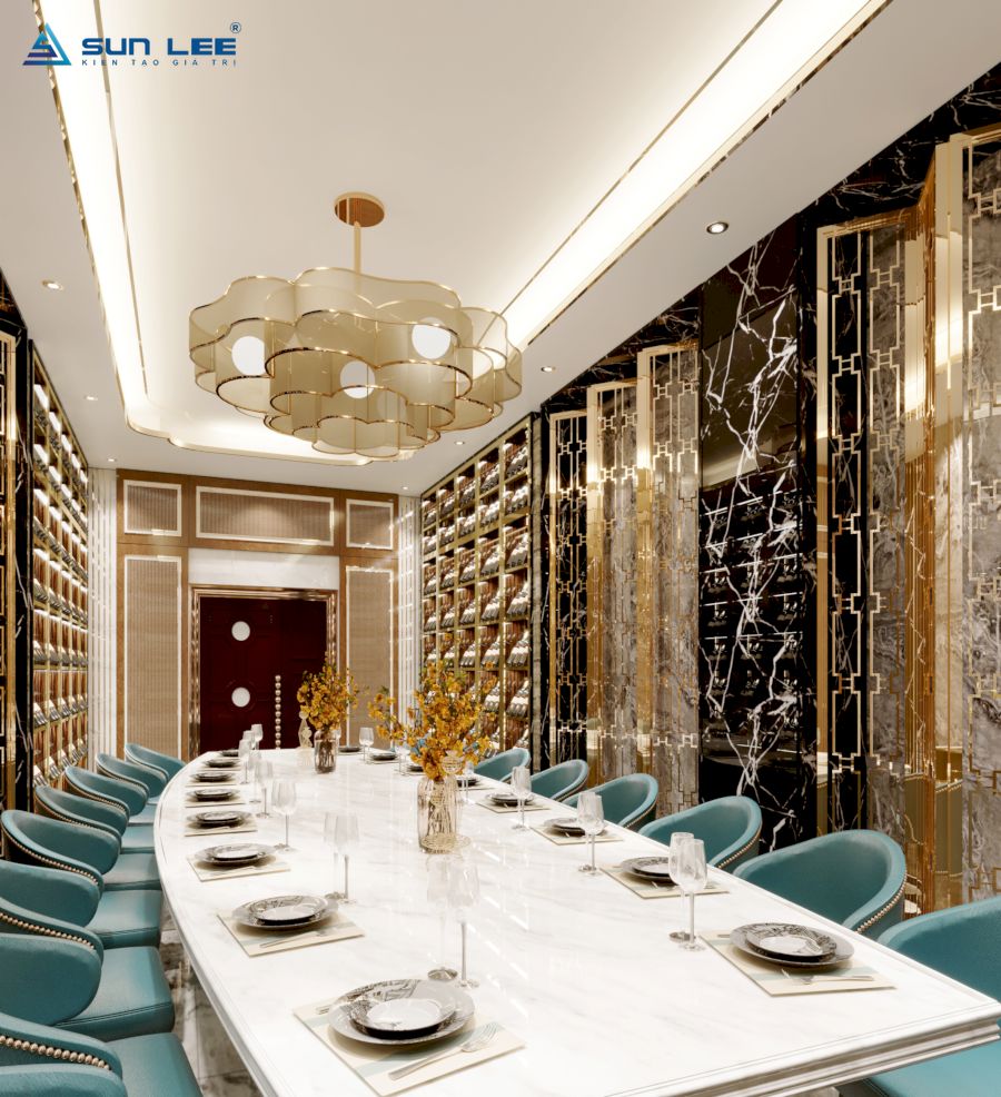 Phòng ăn Vip được thiết kế rộng rãi sang trọng đẳng cấp