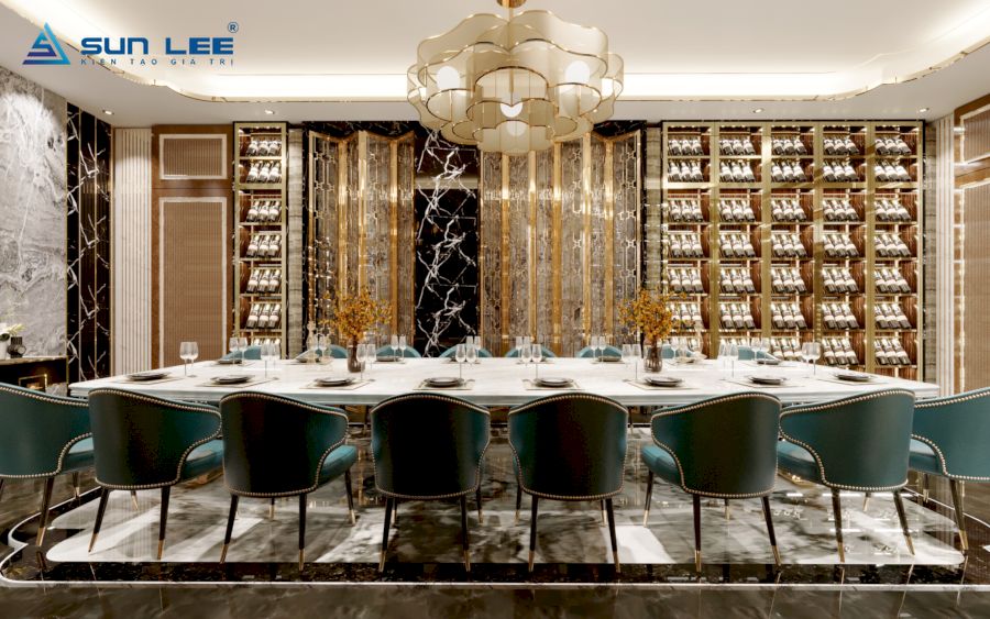 Phòng ăn Vip được thiết kế rộng rãi sang trọng đẳng cấp