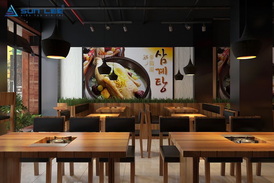 Mẫu thiết kế nội thất nhà hàng Nhật tại Hưng Yên - View 4