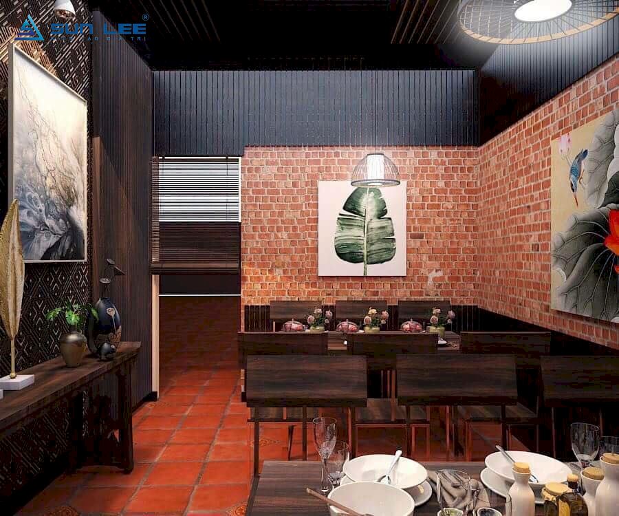 Thiết kế nhà hàng phong cách truyền thống tại Thanh Hóa - View1