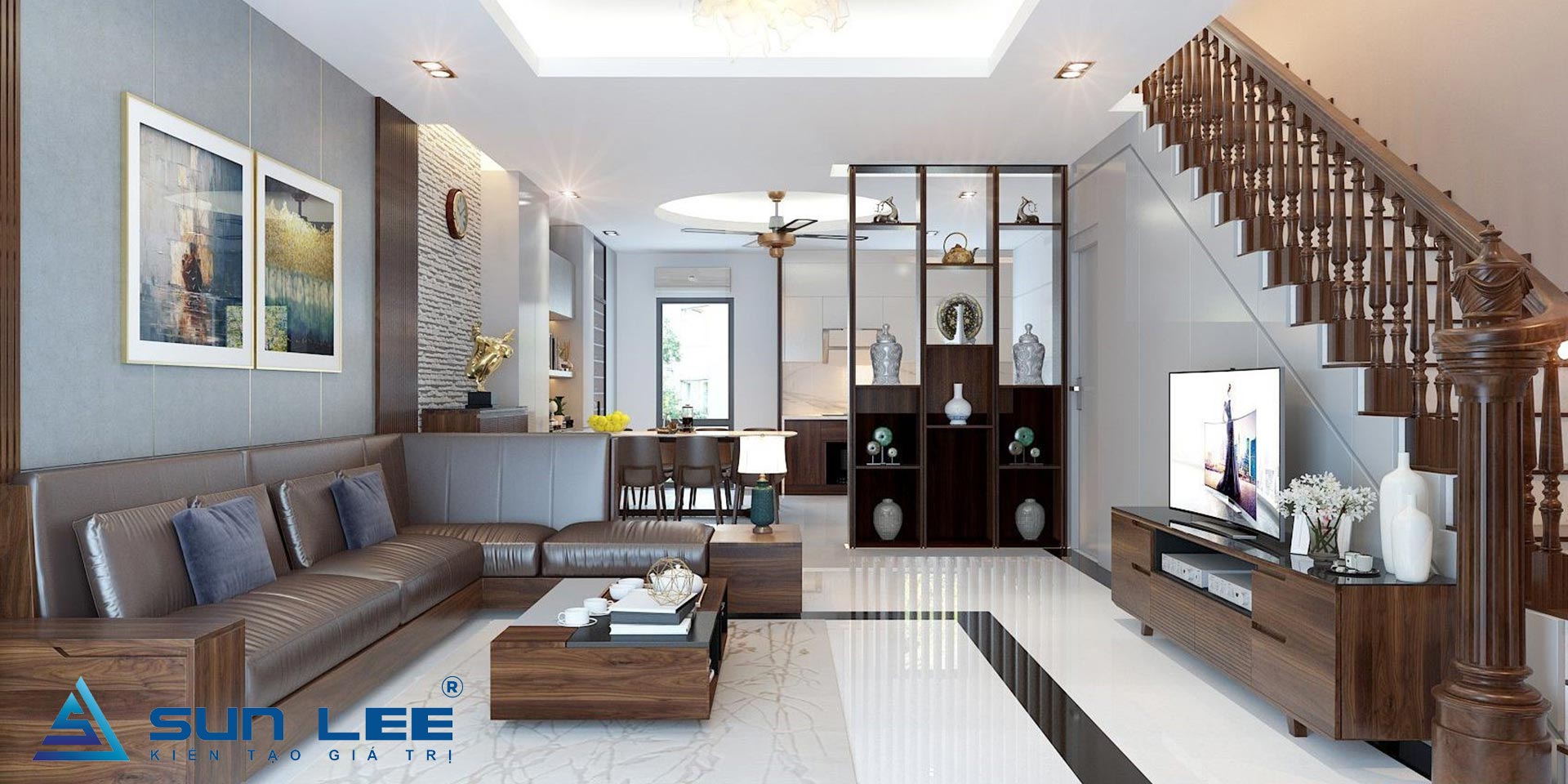 Thi công nội thất phòng khách là một quá trình phức tạp, đòi hỏi sự tỉ mỉ